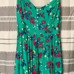 Hollister floral strappy mini dress size L